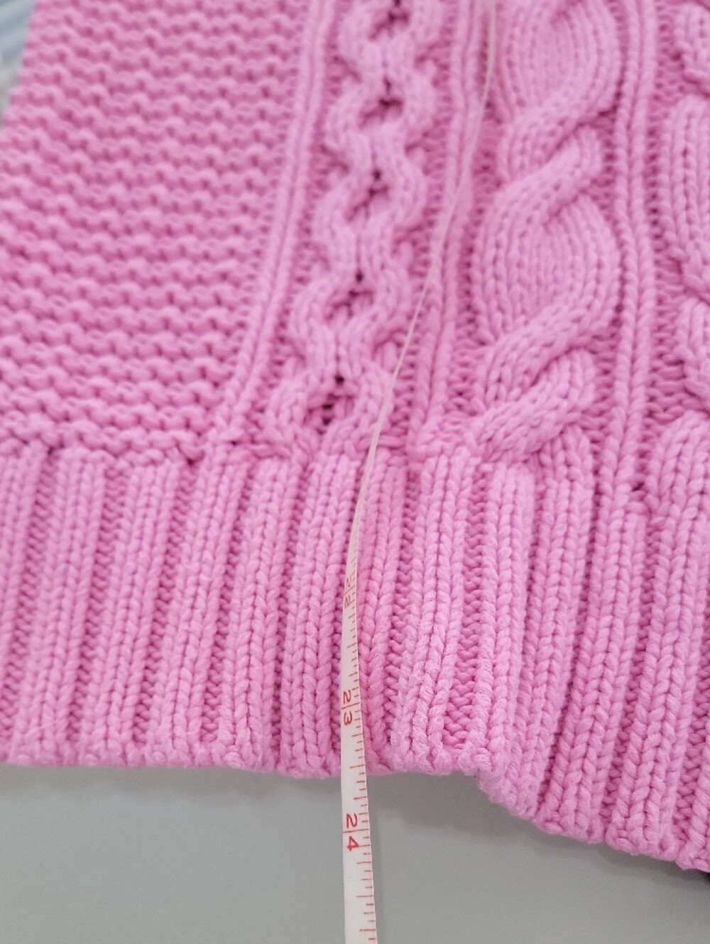 Ralph Lauren Pink Cable-Knit Turtleneck Sweater - Picture 7 of 7